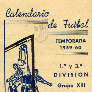 Calendario de futbol. Temporada 1959-60