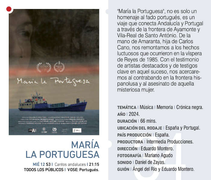 Cartel de MARÍA LA PORTUGUESA