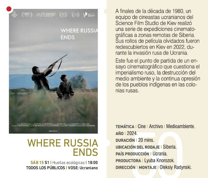 Cartel de WHERE RUSSIA ENDS