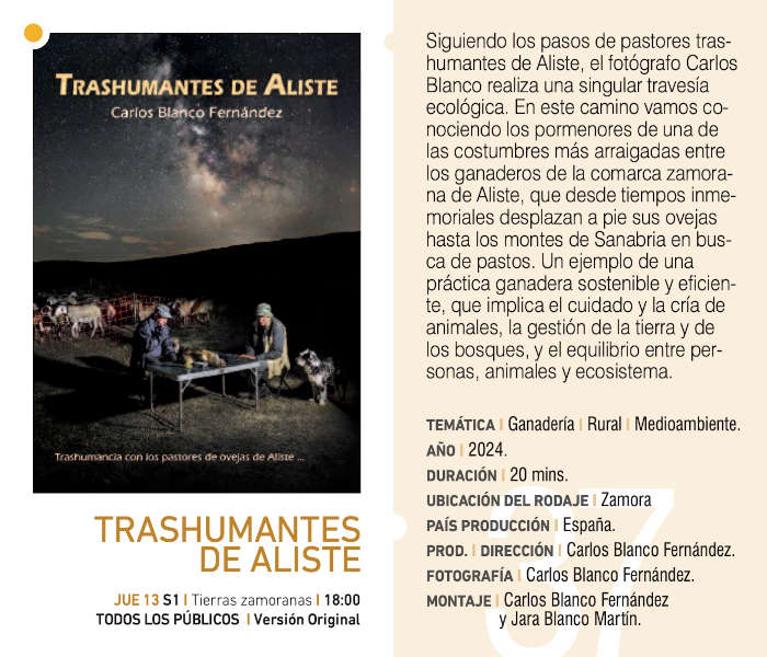 Cartel de TRASHUMANTES DE ALISTE