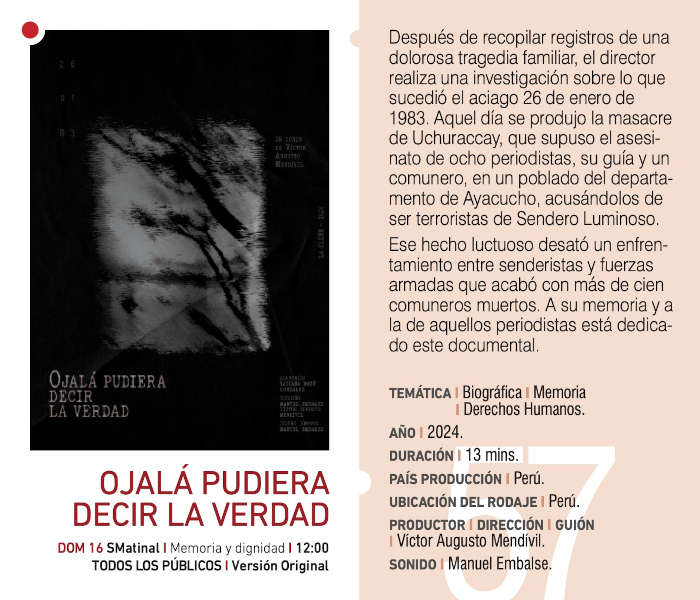 Cartel de OJALÁ PUDIERA DECIR LA VERDAD