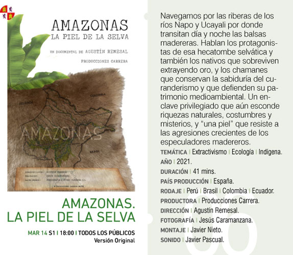 AMAZONAS. LA PIEL DE LA SELVA