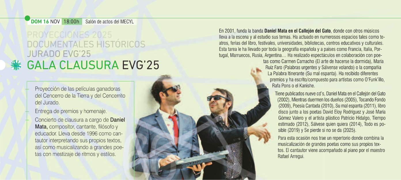 Gala clausura - datos