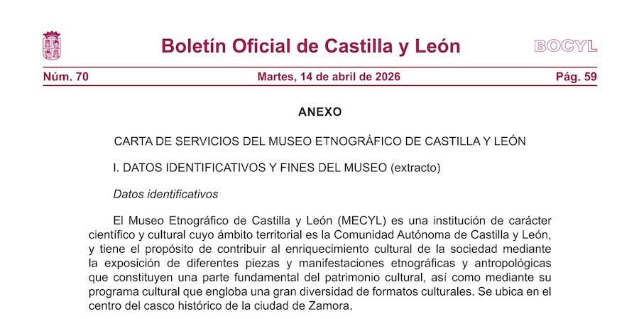 BOCyL - Museo Etnográfico de Castilla y León